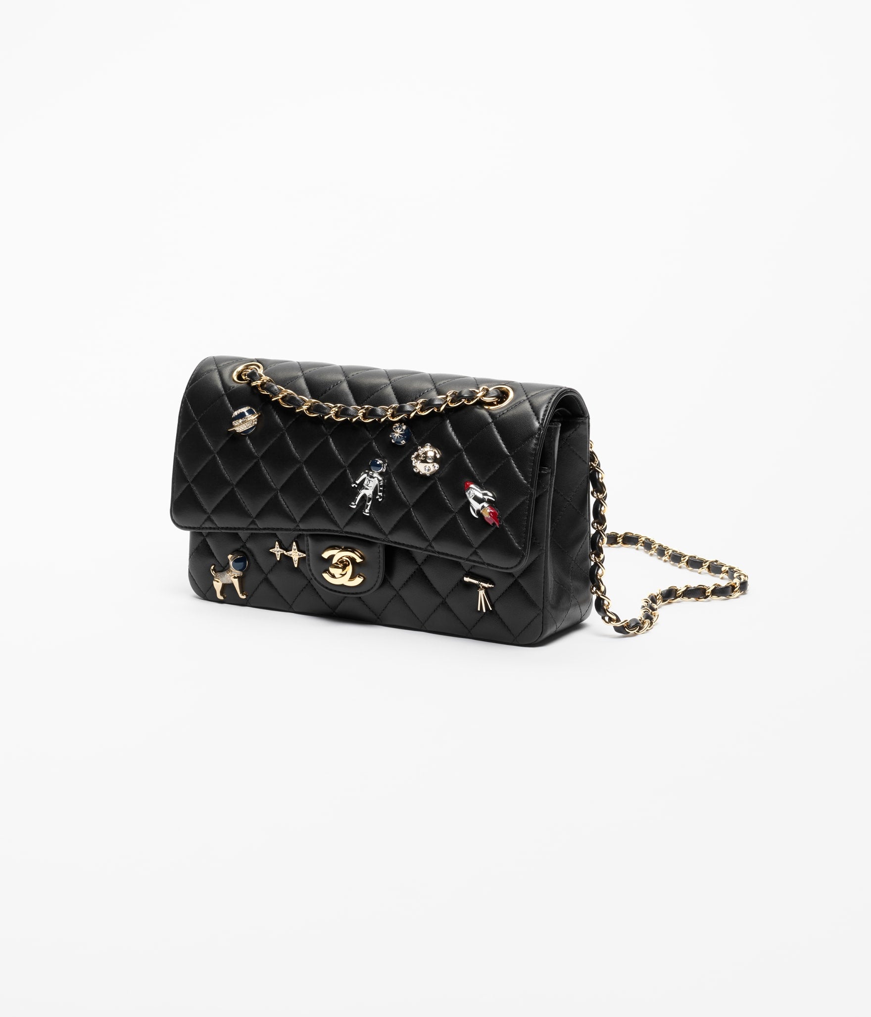 Chanel Classic 11.12 Handbag

Lambskin Leather with Embellishments