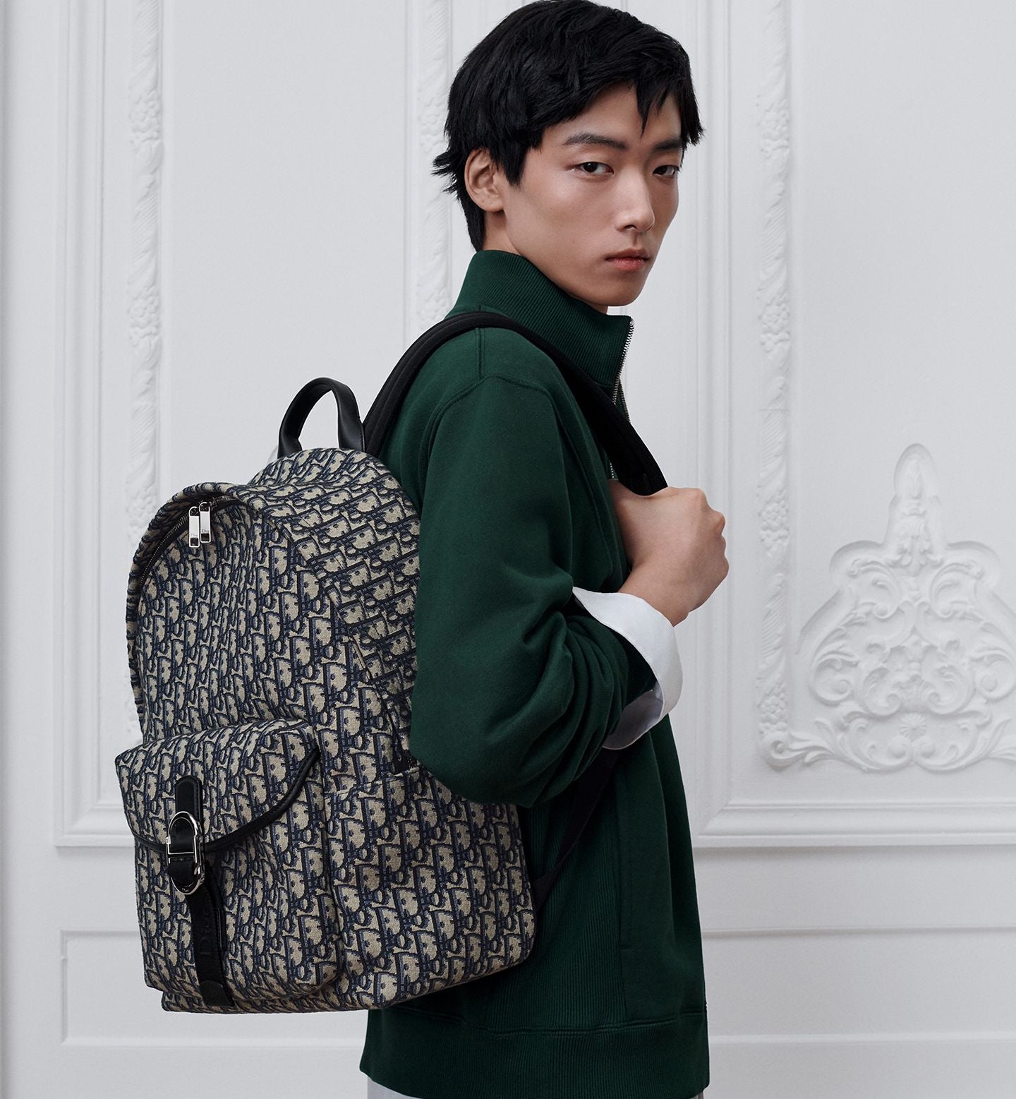 Dior Rider Backpack
Color: Beige/Azul Dior Oblique