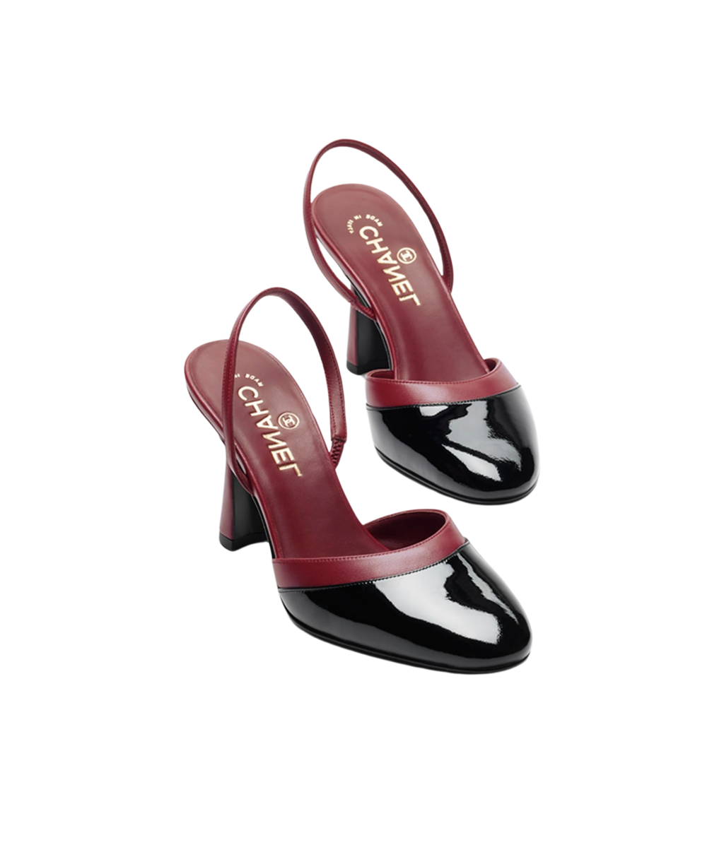 Chanel Cap-Toe Slingbacks

Color: Burgundy/Black