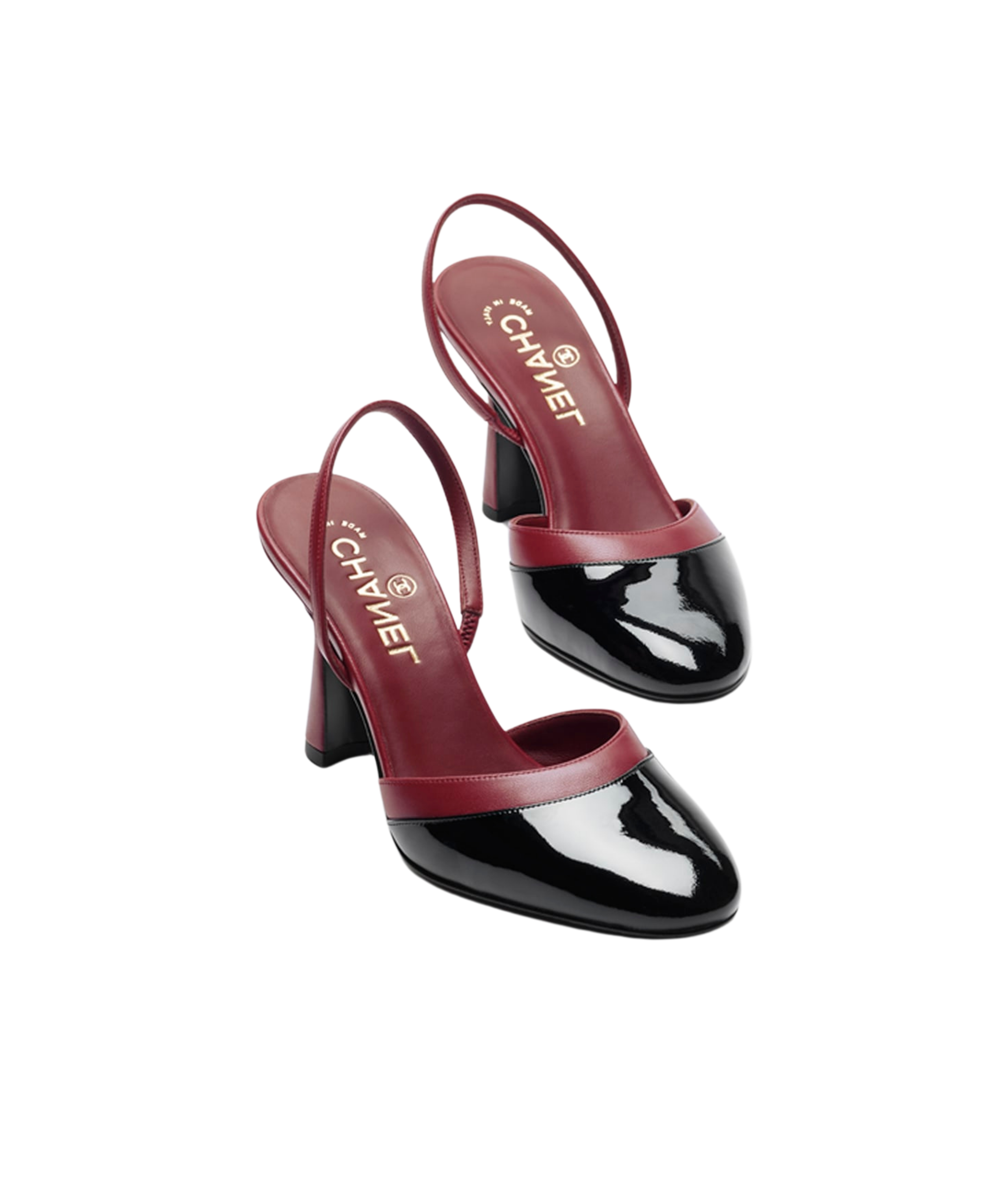 Chanel Cap-Toe Slingbacks

Color: Burgundy/Black