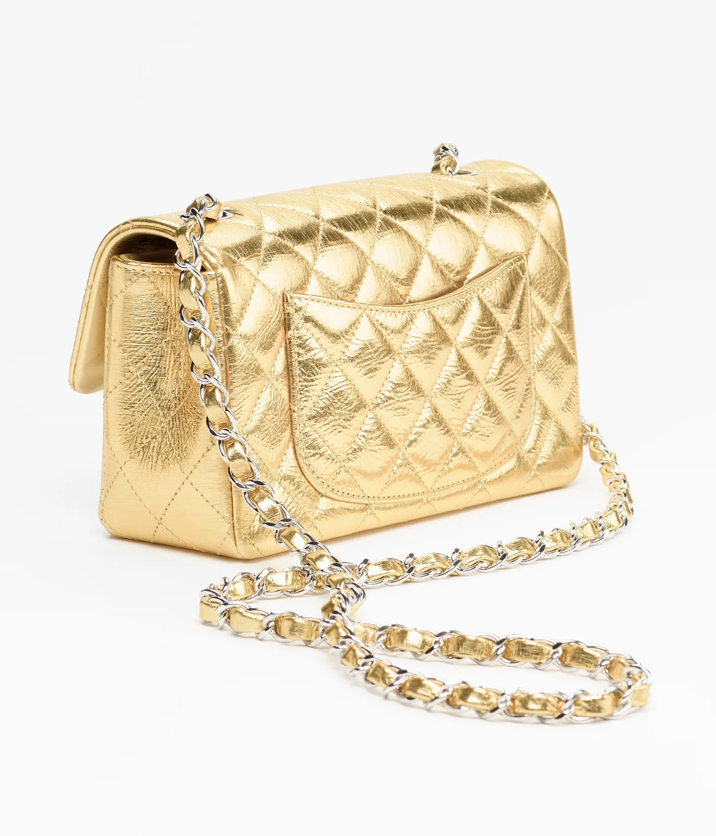 Chanel Mini Classic Flap Bag

Metallic Lambskin Leather