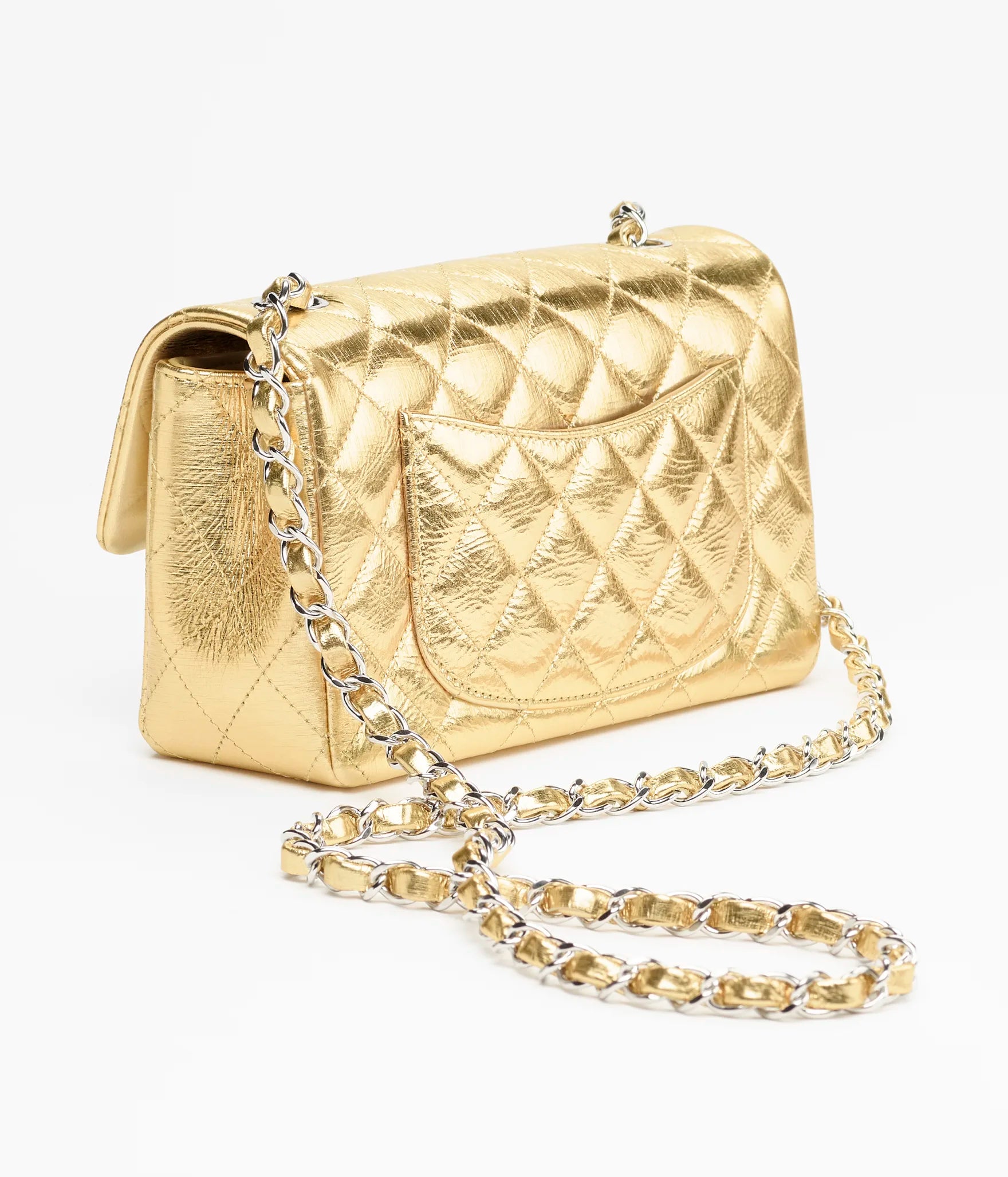 Chanel Mini Classic Flap Bag

Metallic Lambskin Leather