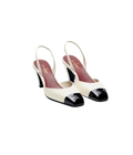 CHANEL CC Slingback Pumps

Color: White/Black