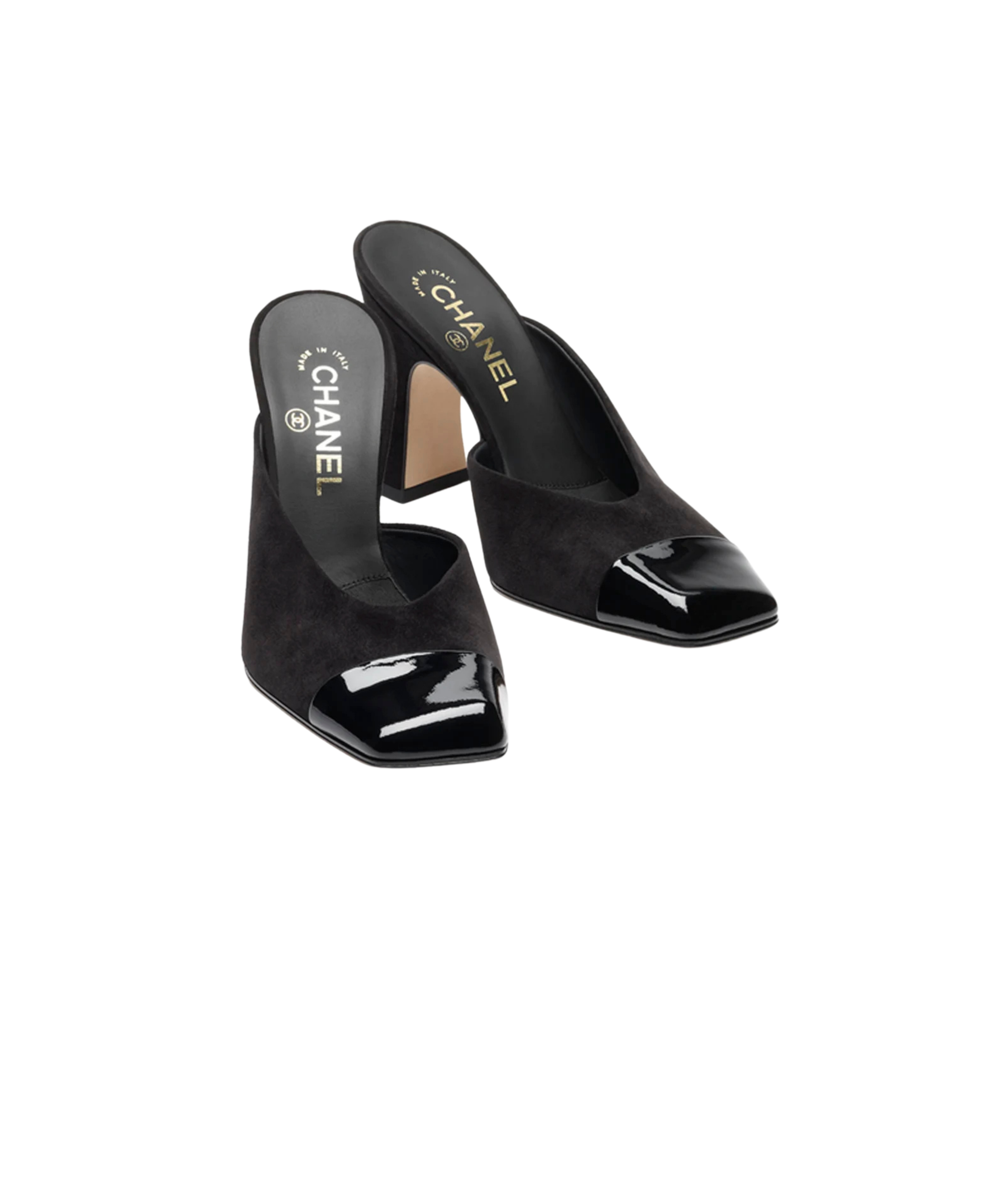 CHANEL Cap-Toe Mules

Color: Black