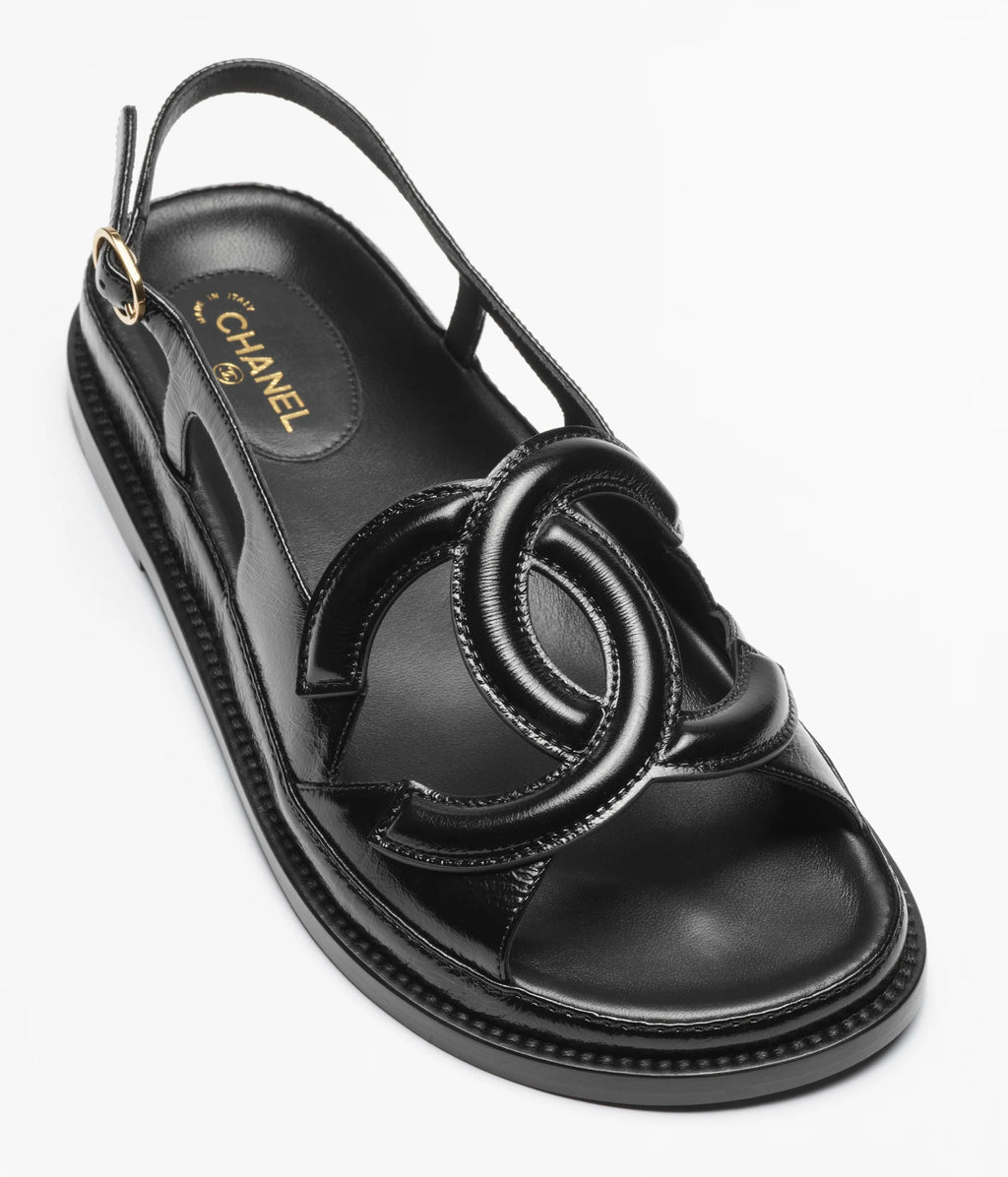 CHANEL CC Slingback Sandals