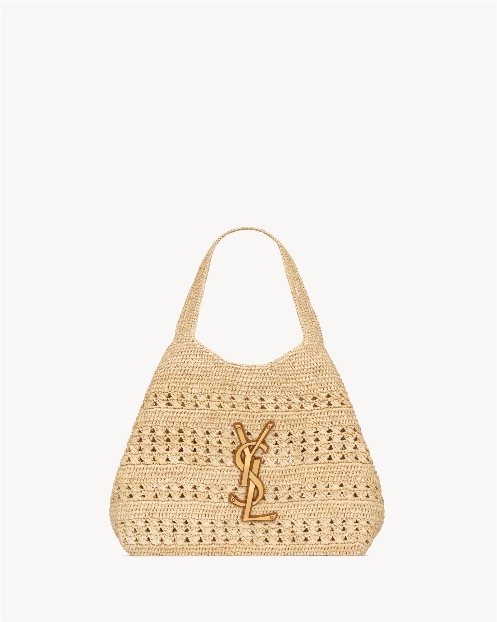 YSL Raffia Tote Medium