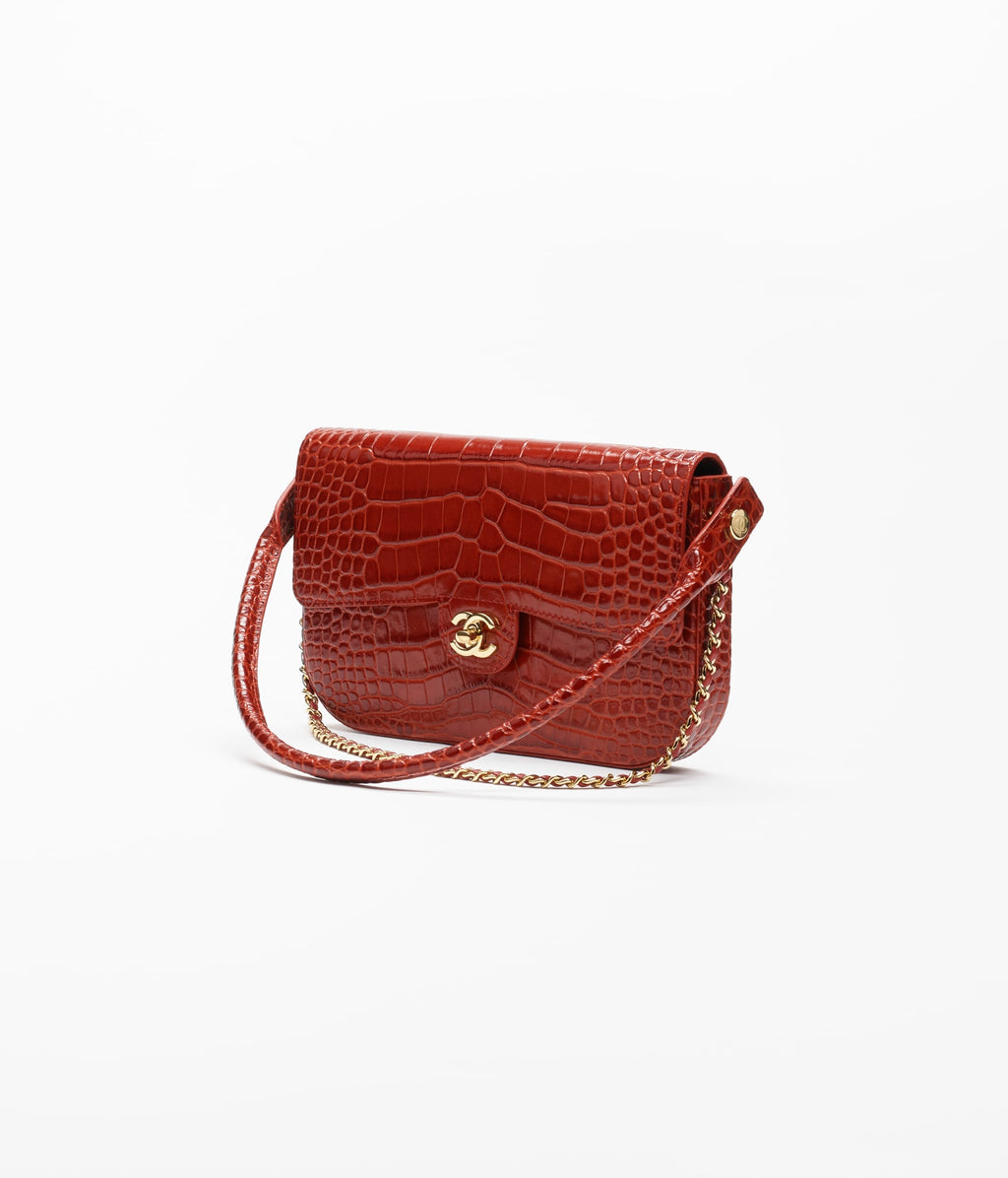 Chanel Kelly Handbag

Crocodile Embossed Calfskin Leather