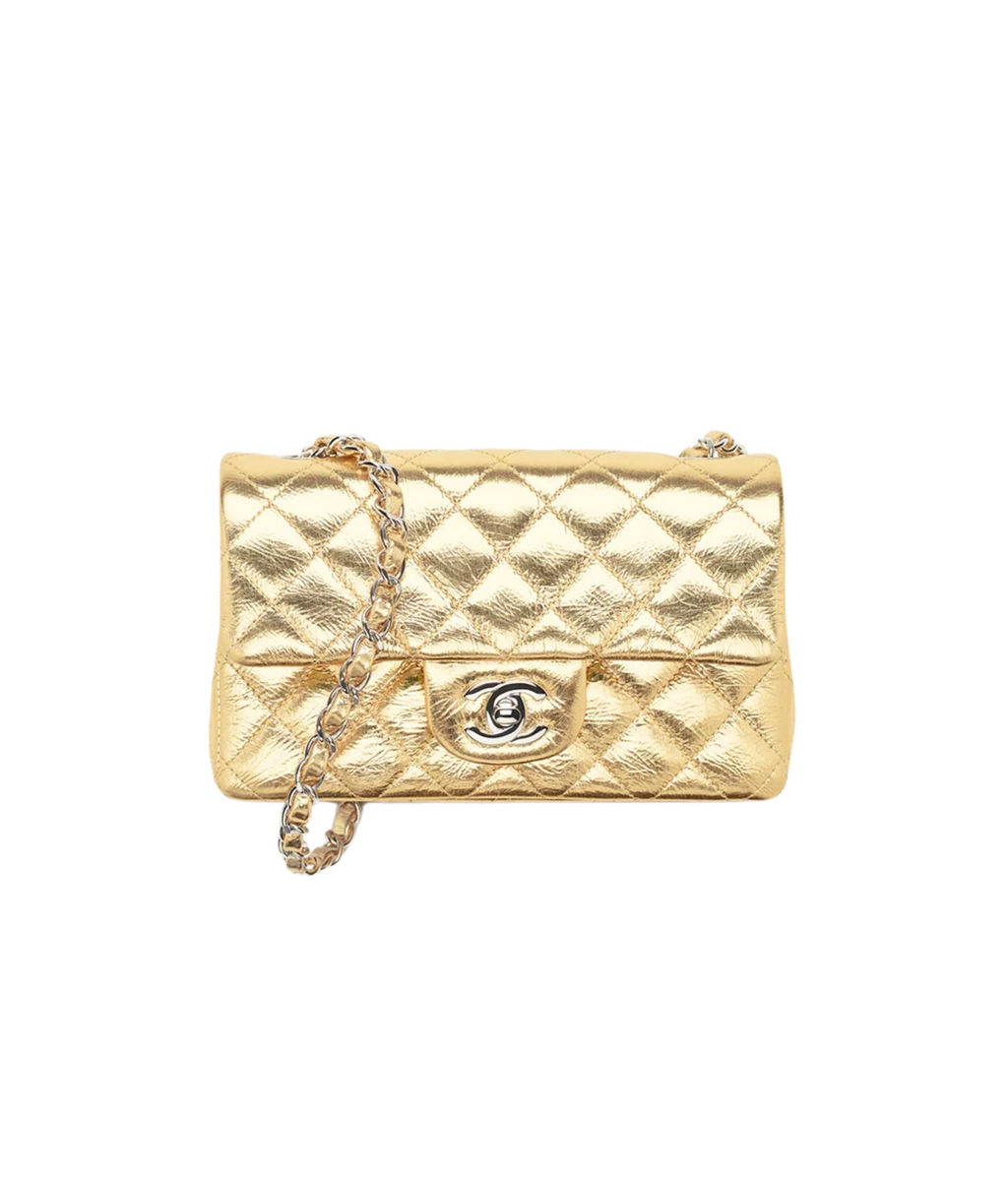 Chanel Mini Classic Flap Bag

Metallic Lambskin Leather