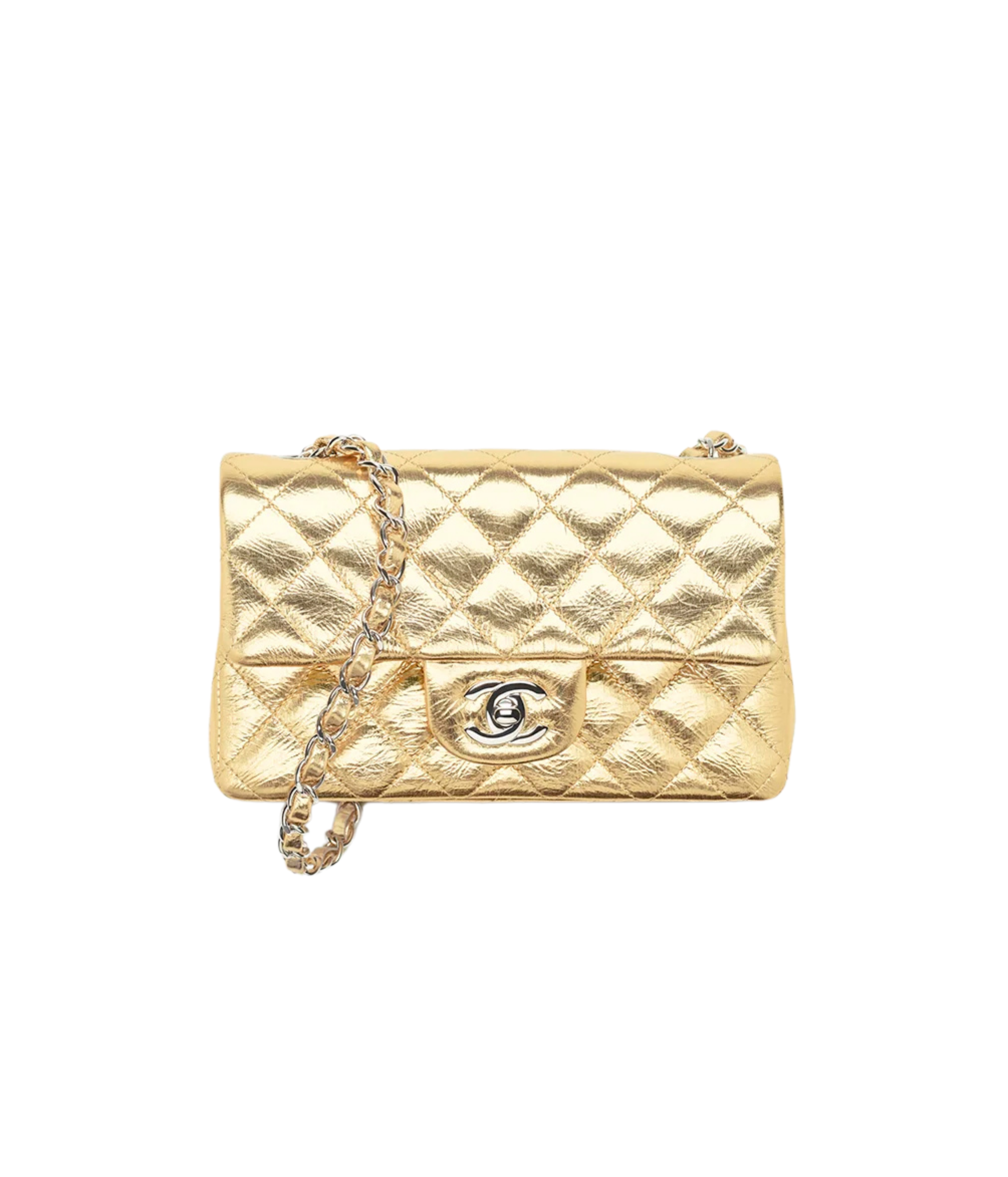 Chanel Mini Classic Flap Bag

Metallic Lambskin Leather