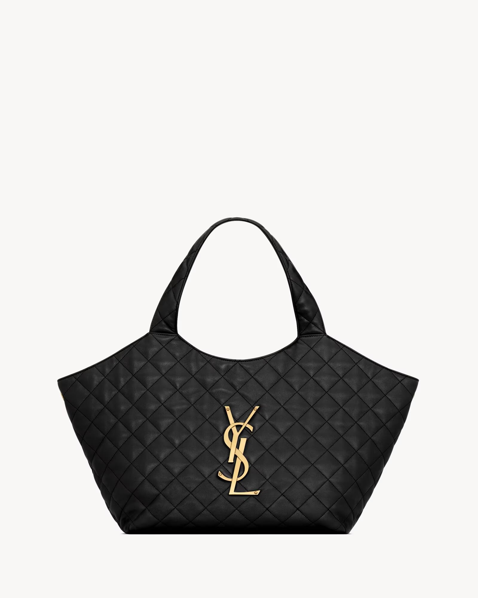 YSL Icare Medium In Quilted Nappa