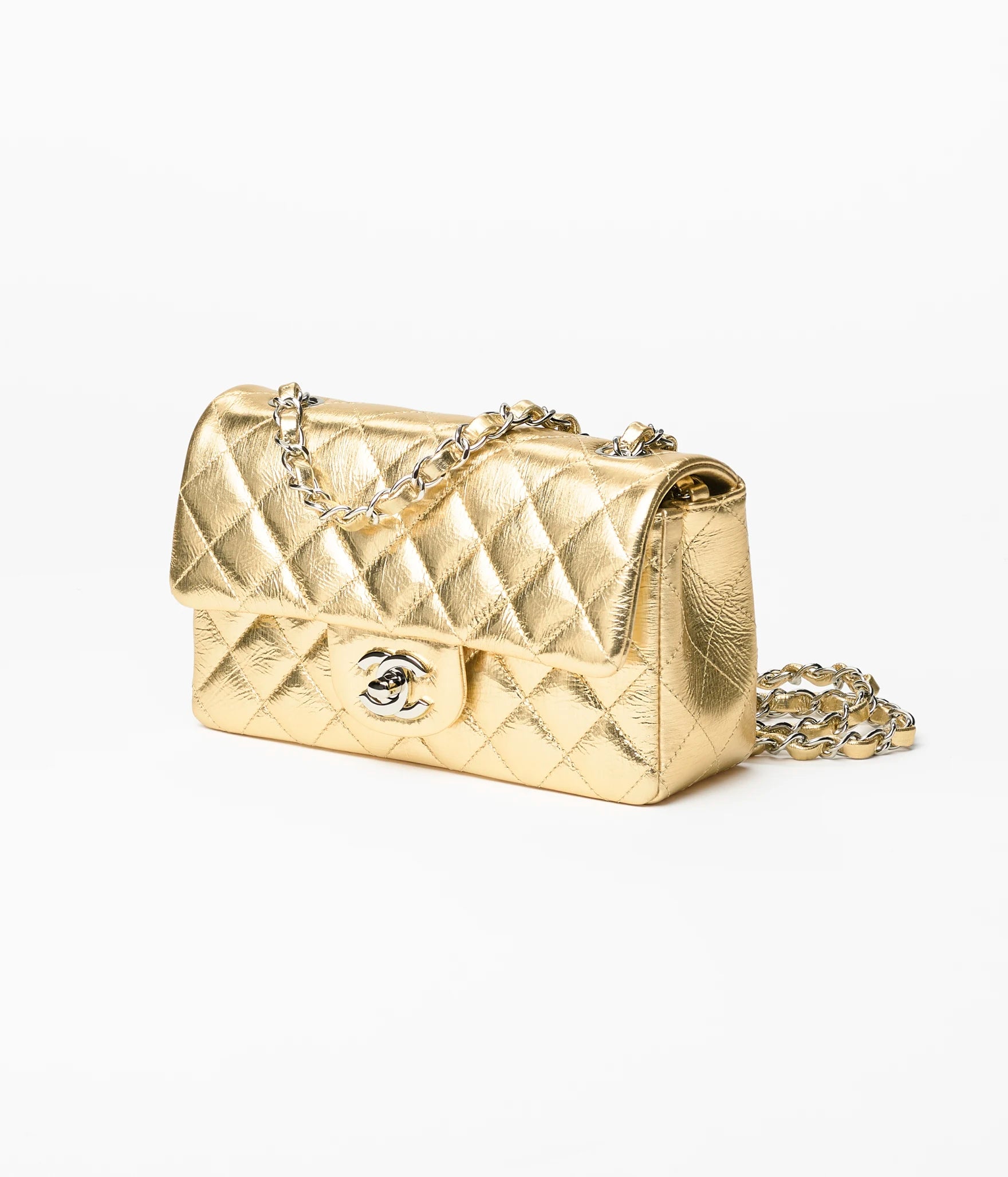 Chanel Mini Classic Flap Bag

Metallic Lambskin Leather