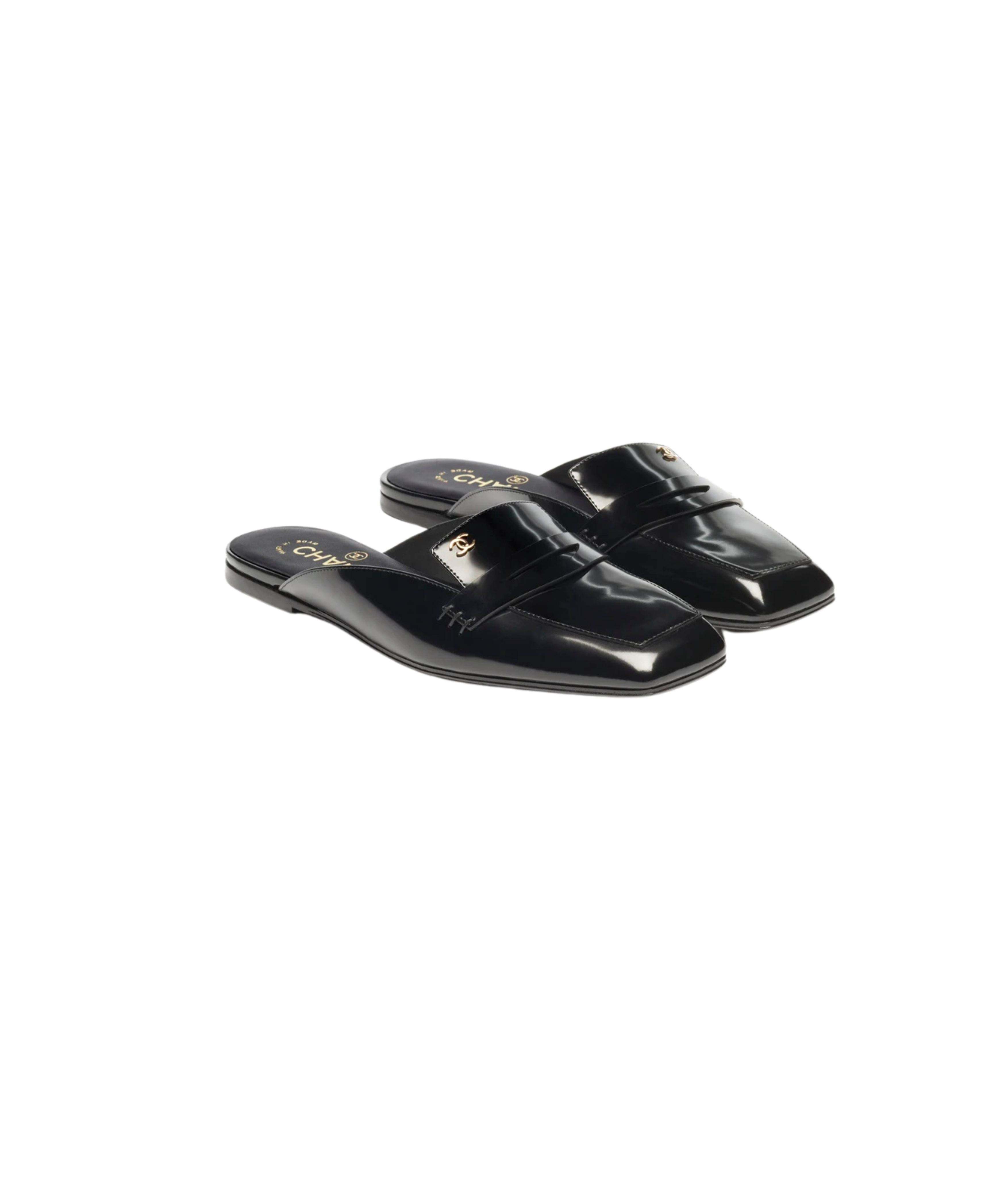CHANEL Leather Loafers Mules

Color: Black