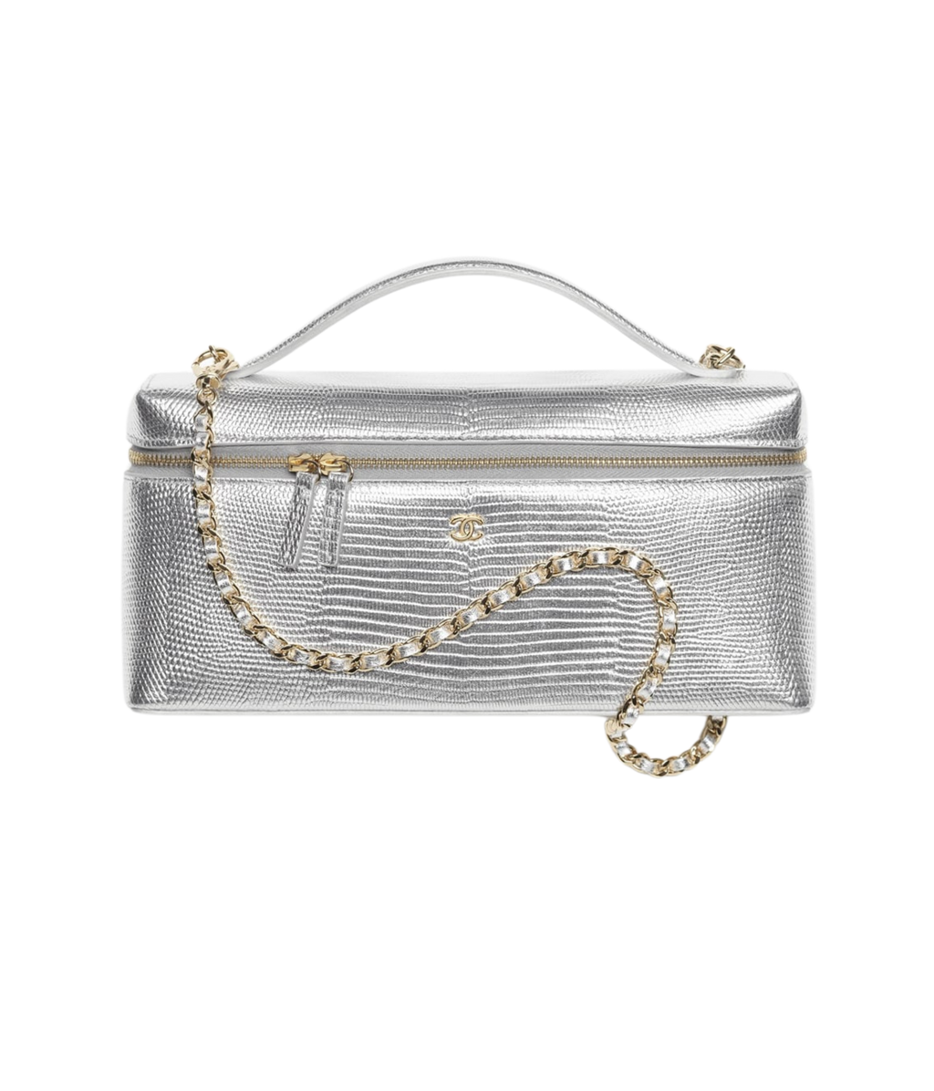 Chanel Vanity Case

Piel de lagarto metálica