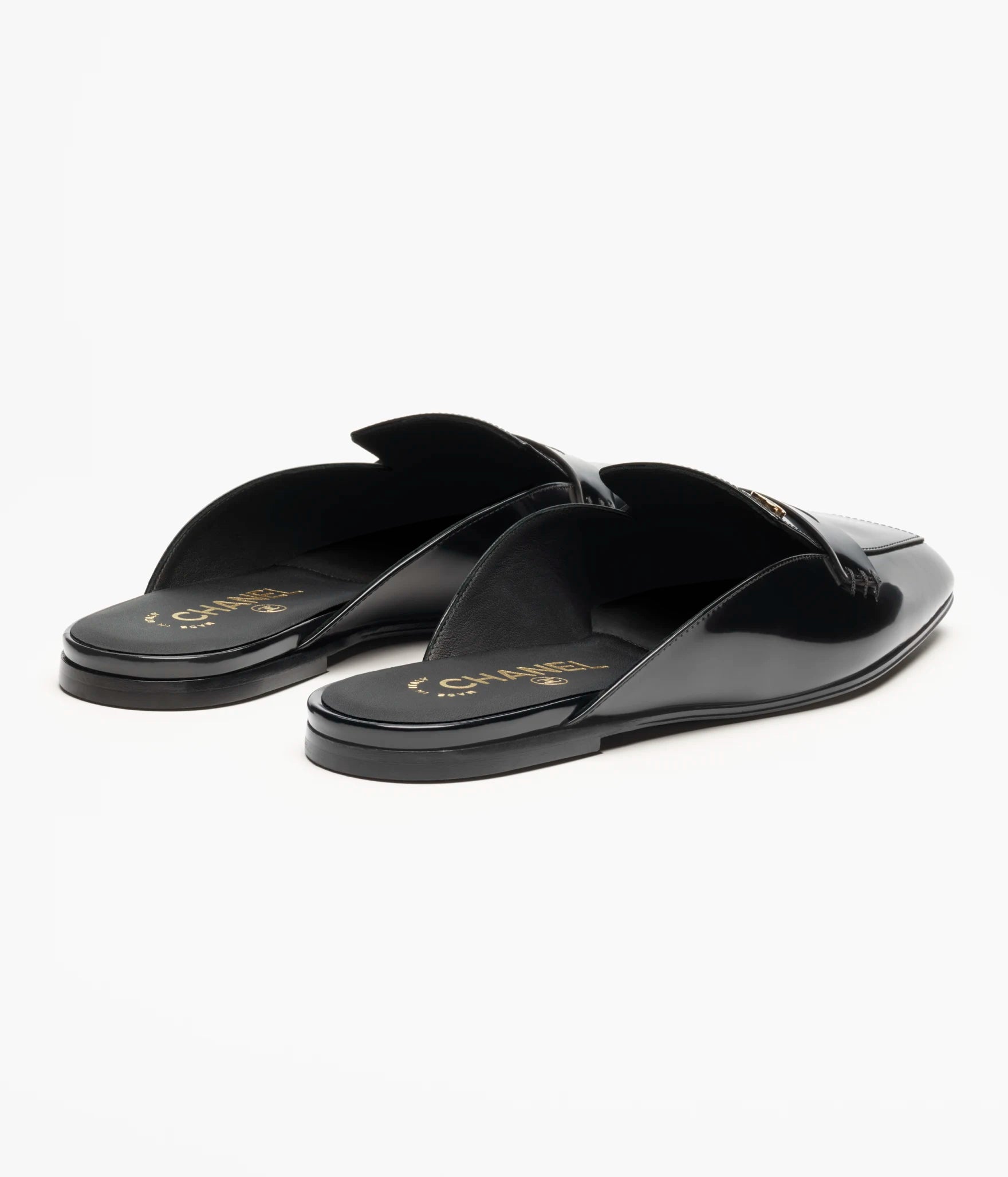 CHANEL Leather Loafers Mules

Color: Black