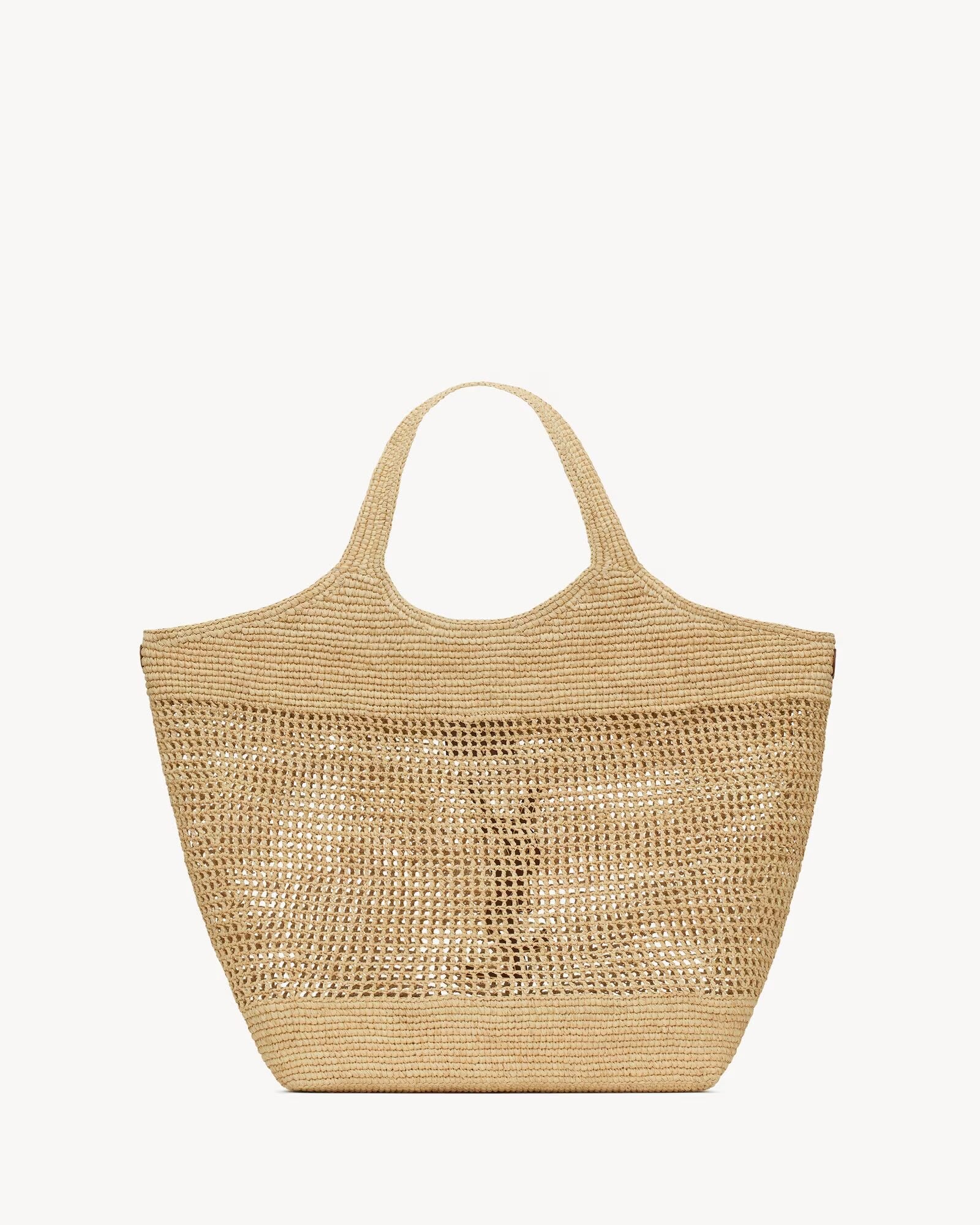 YSL Raffia Tote Large