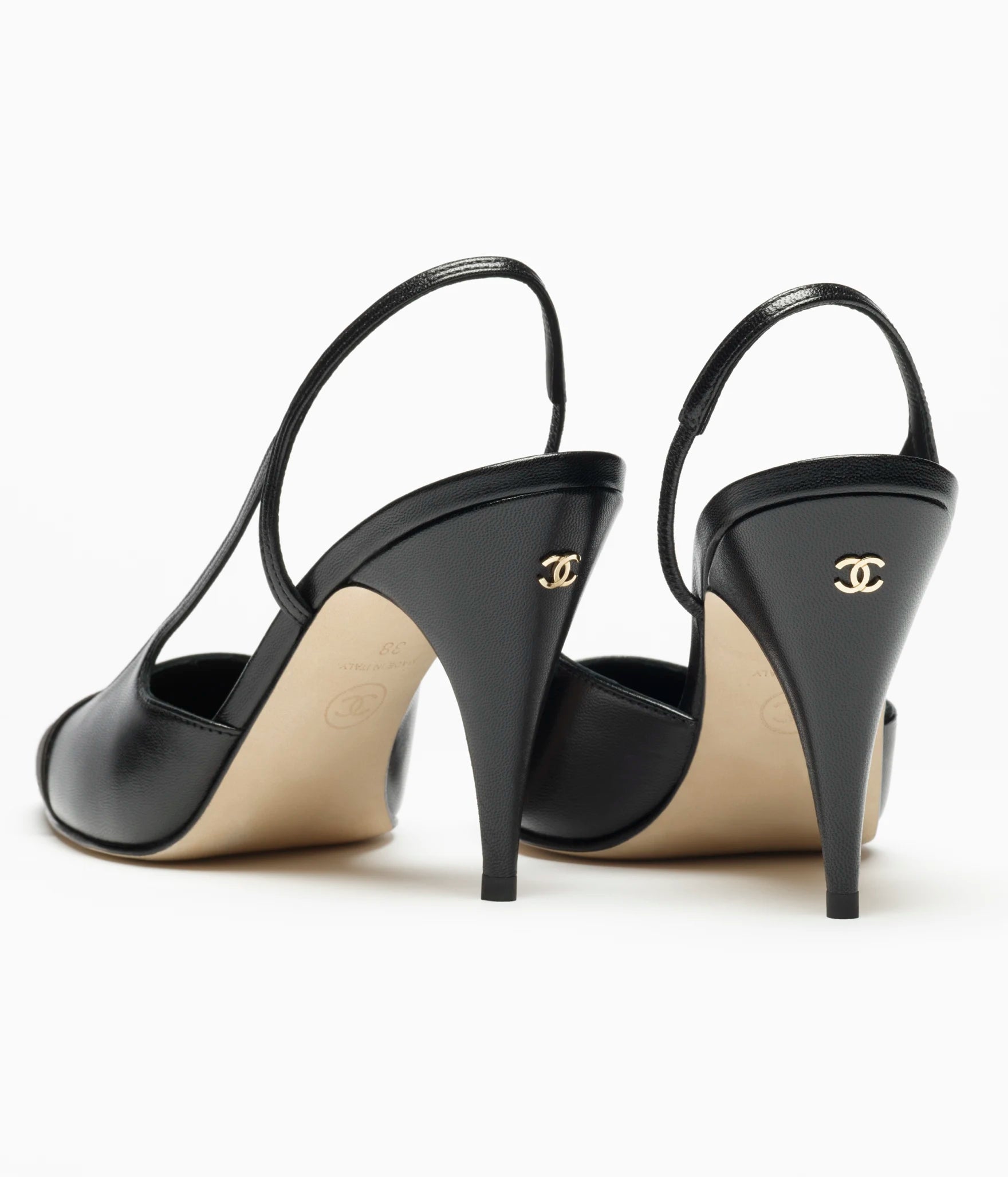 Chanel Cap-Toe Slingbacks

Color: Black