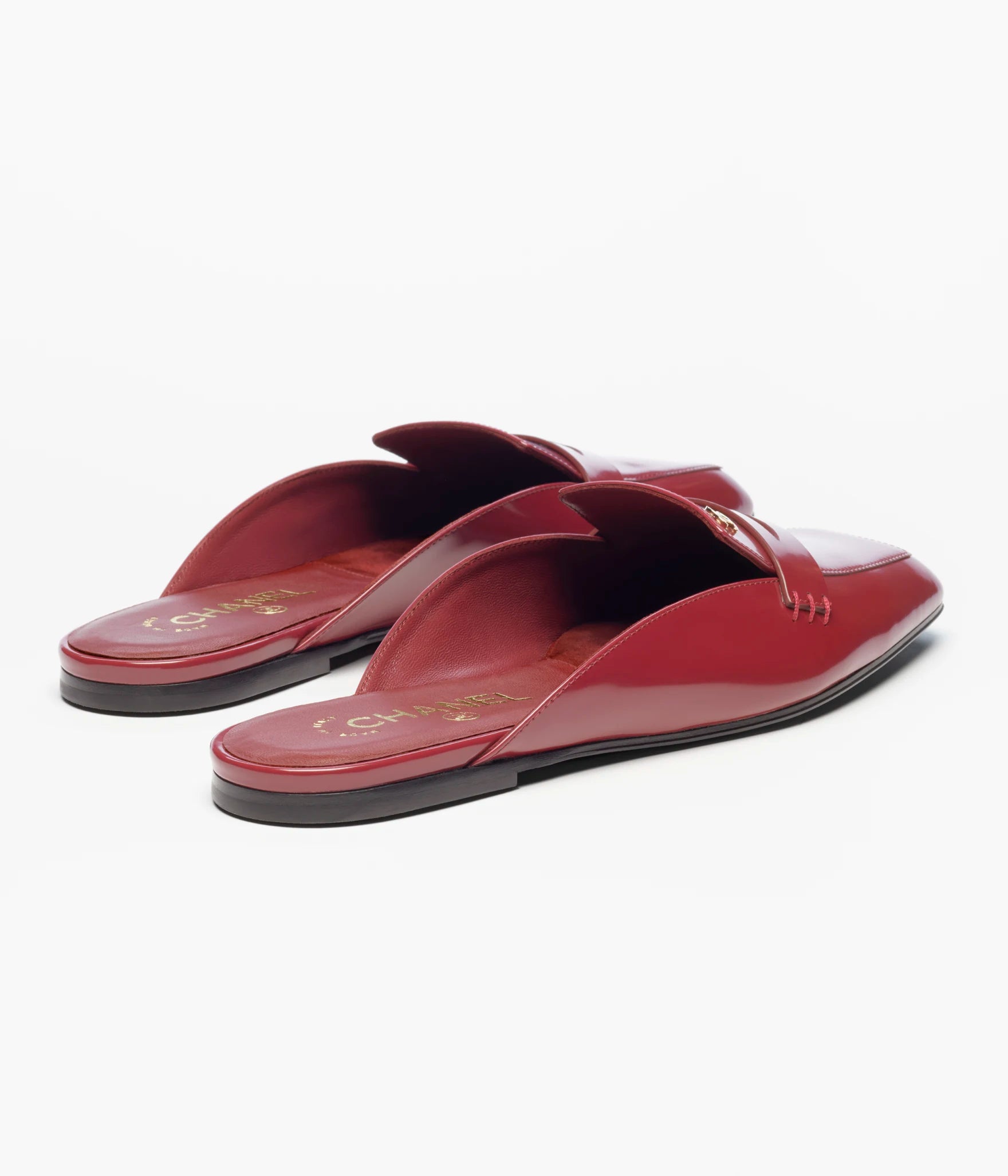 CHANEL Leather Loafers Mules

Color: Burgundy