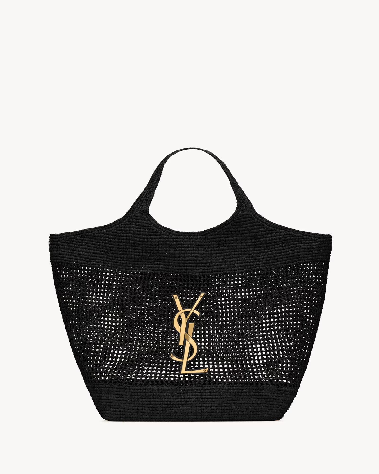 YSL Raffia Tote Large
