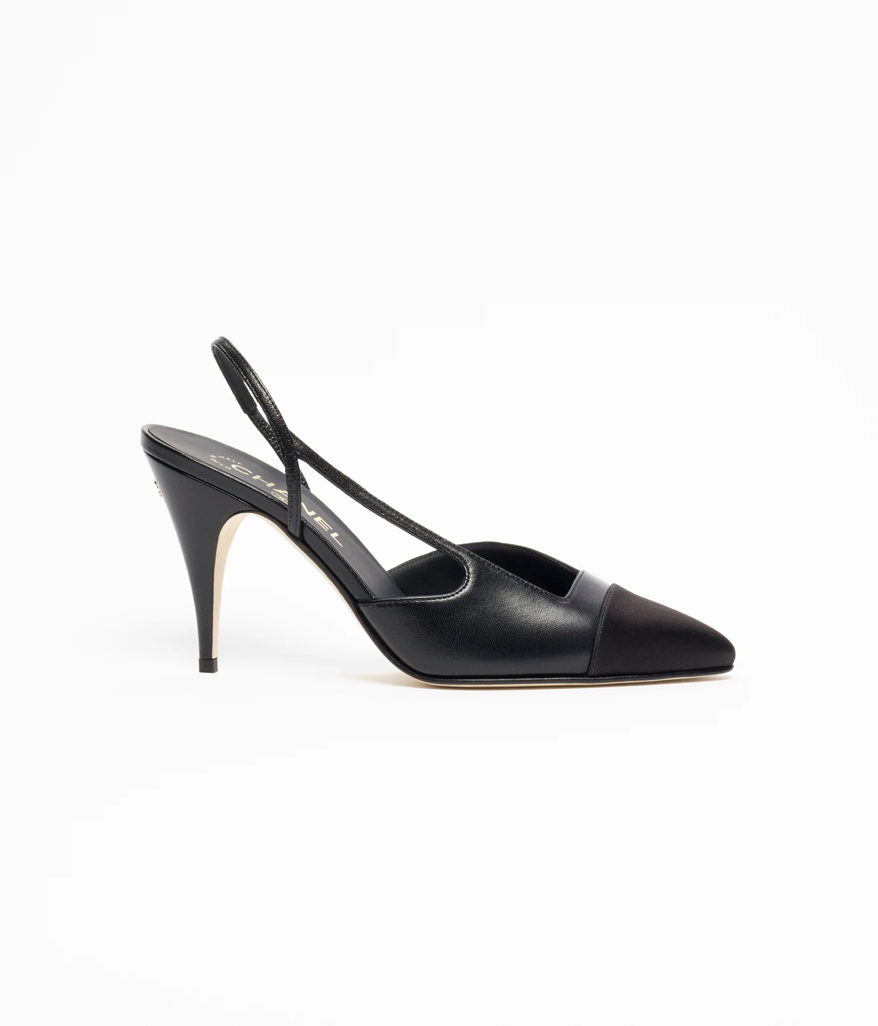 Chanel Cap-Toe Slingbacks

Color: Black