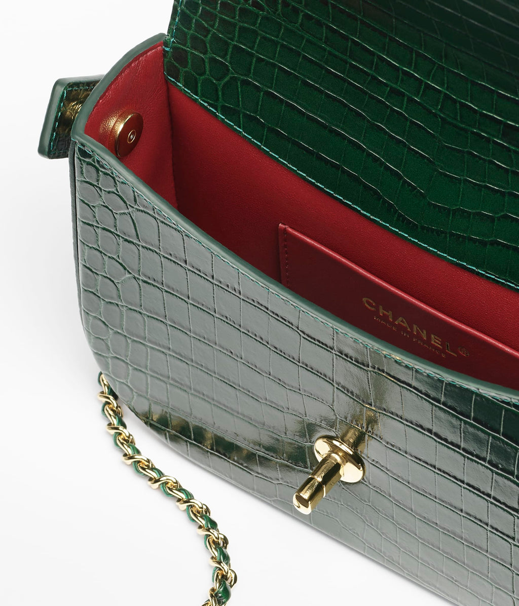Chanel Kelly Handbag

Crocodile Embossed Calfskin Leather