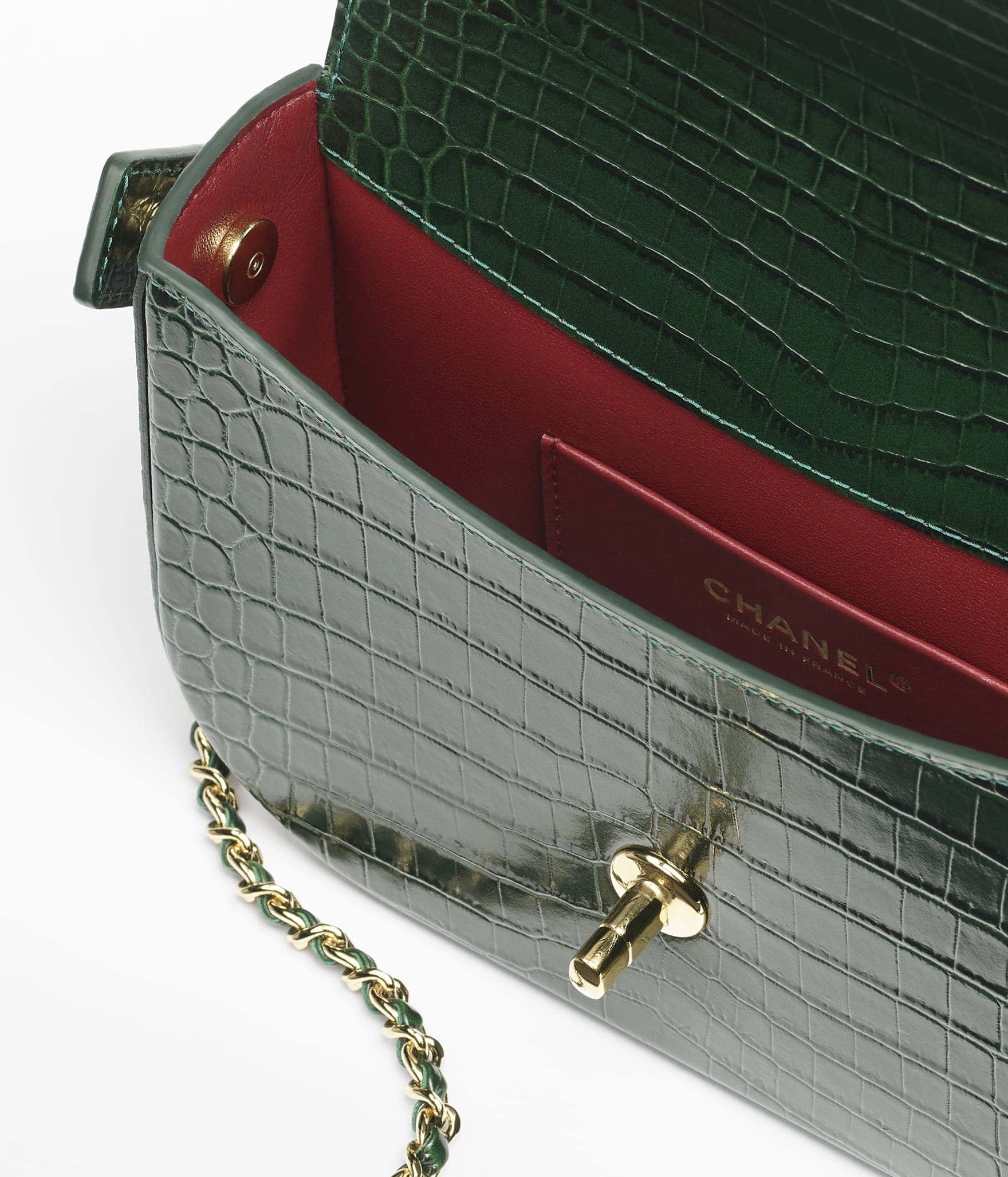 Chanel Kelly Handbag

Crocodile Embossed Calfskin Leather
