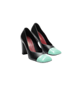 CHANEL Cap-Toe Pumps

Color: Black/Mint