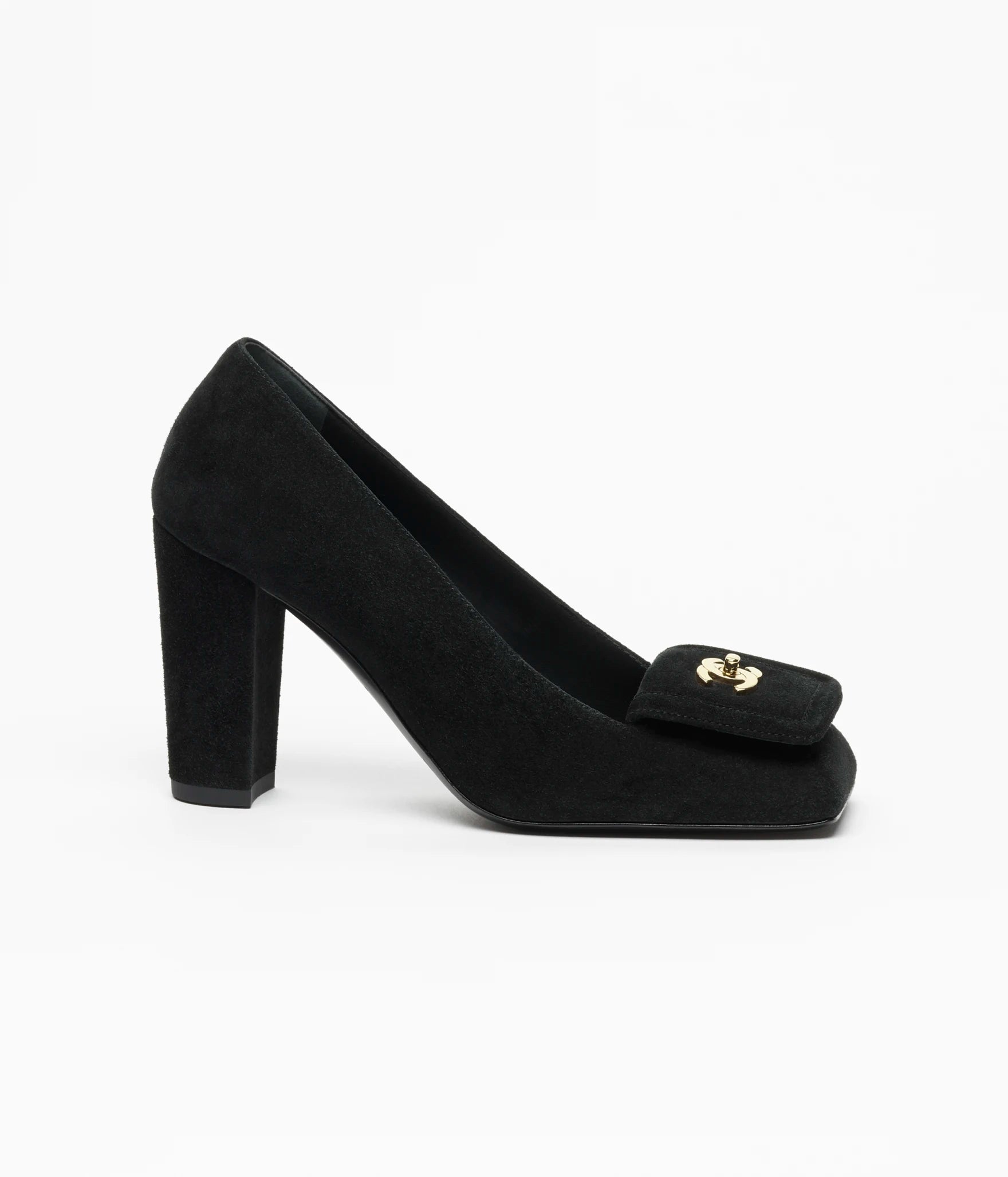 CHANEL Buckle Pumps

Color: Black