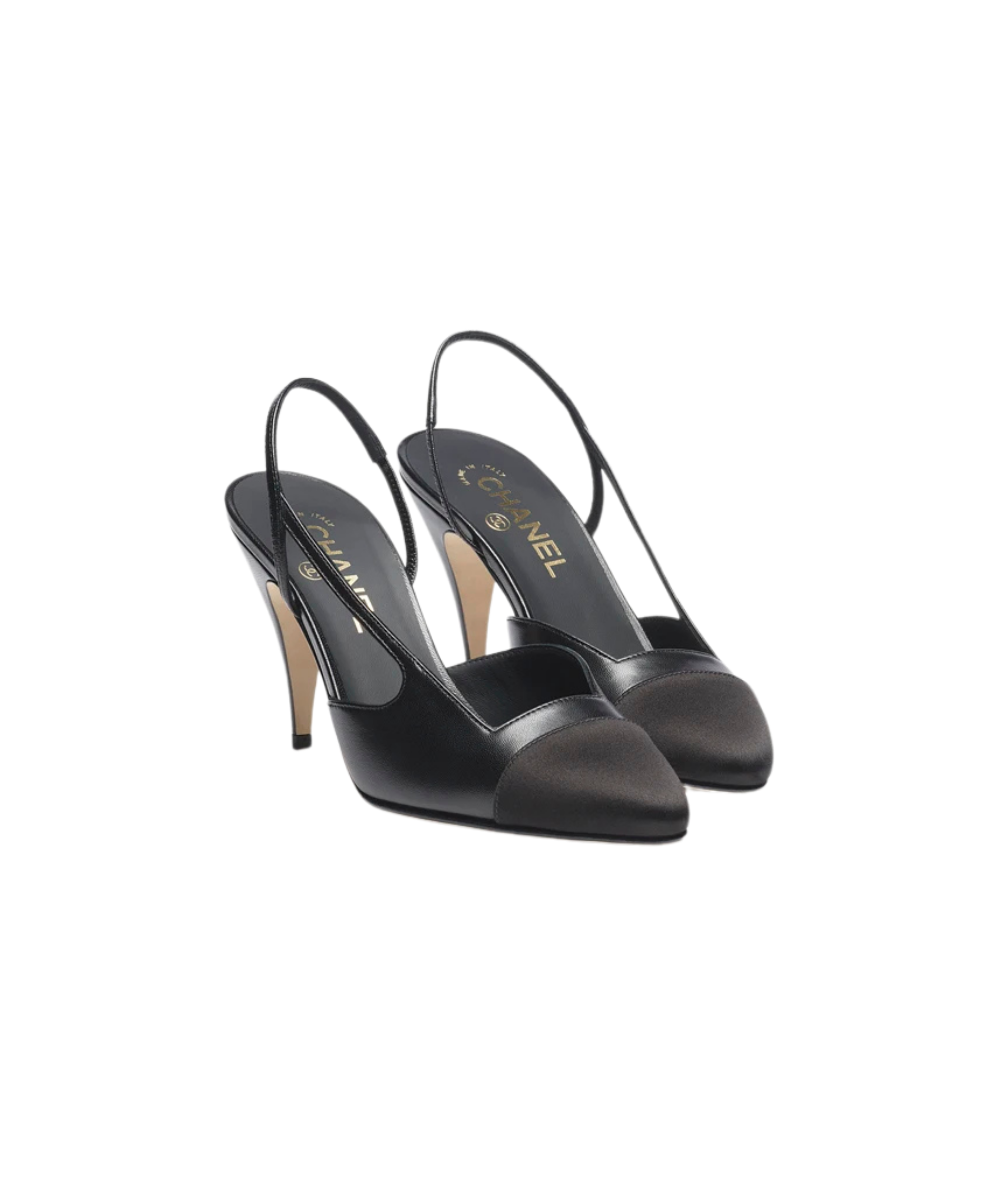 Chanel Cap-Toe Slingbacks

Color: Black